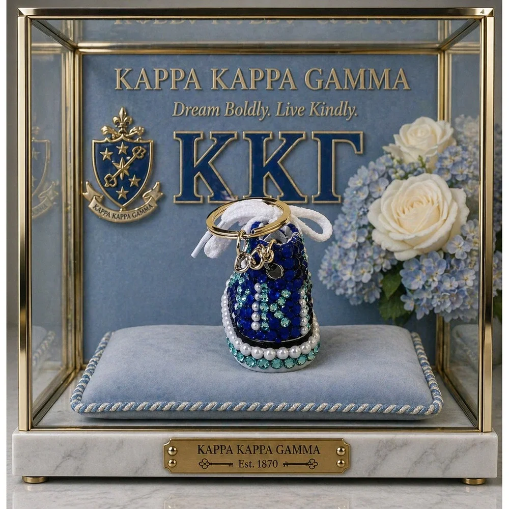 Kappa Kappa Gamma Keychain Blue Custom Made‎ Shoe